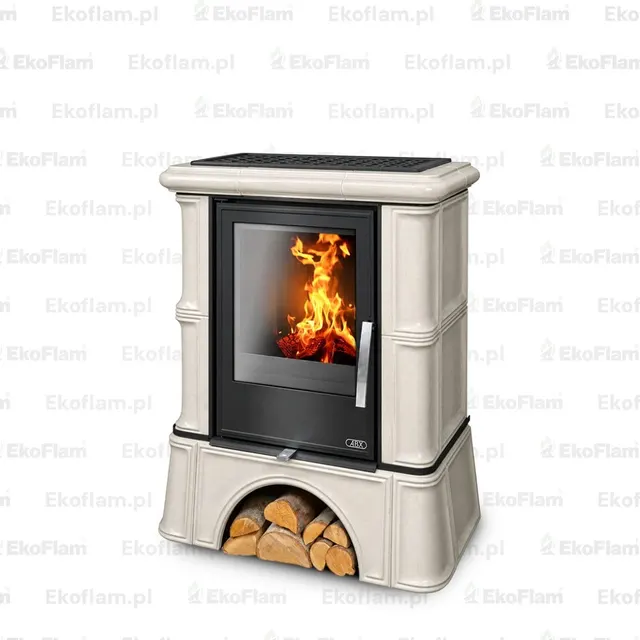 Wood-burning tiled stove ABX Bavaria EX maple white
