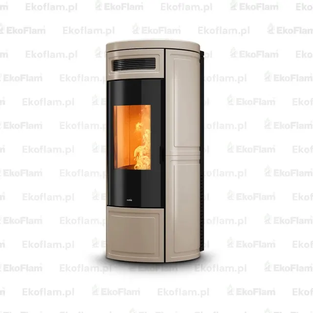 Pellet stove Nobis A8/10 Round V Maiolica hazelnut