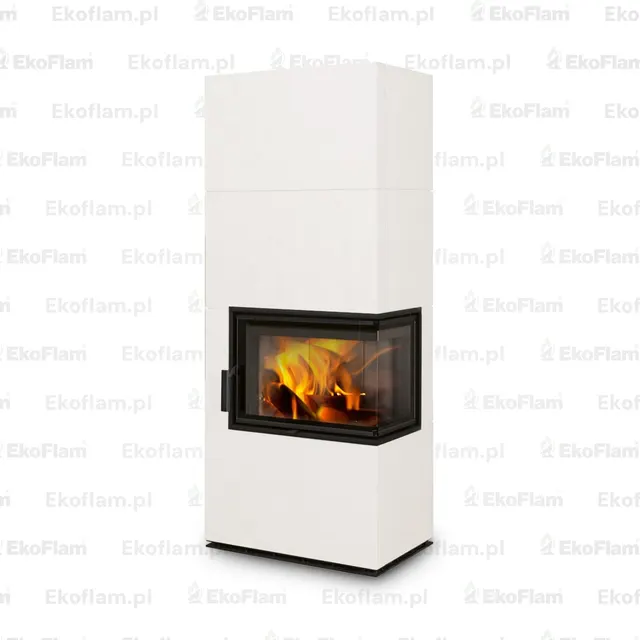 Kominek na drewno Romotop Solid R Top ceramika 83606 w eleganckim designie