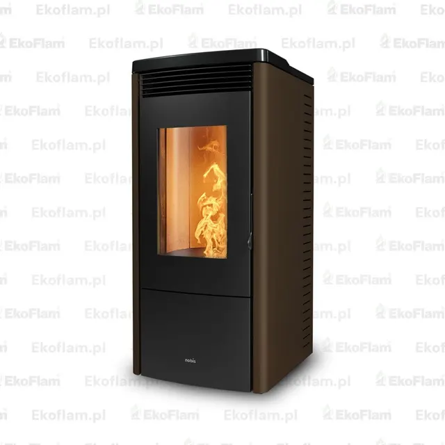 Pellet stove Nobis 6/9 Jolly V steel brązowa