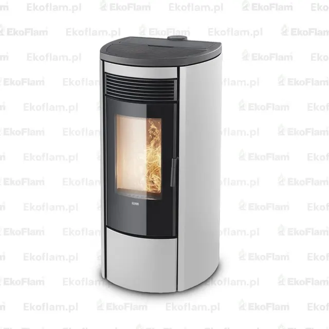 Pellet stove Klover Omega 120 Air steel avorio