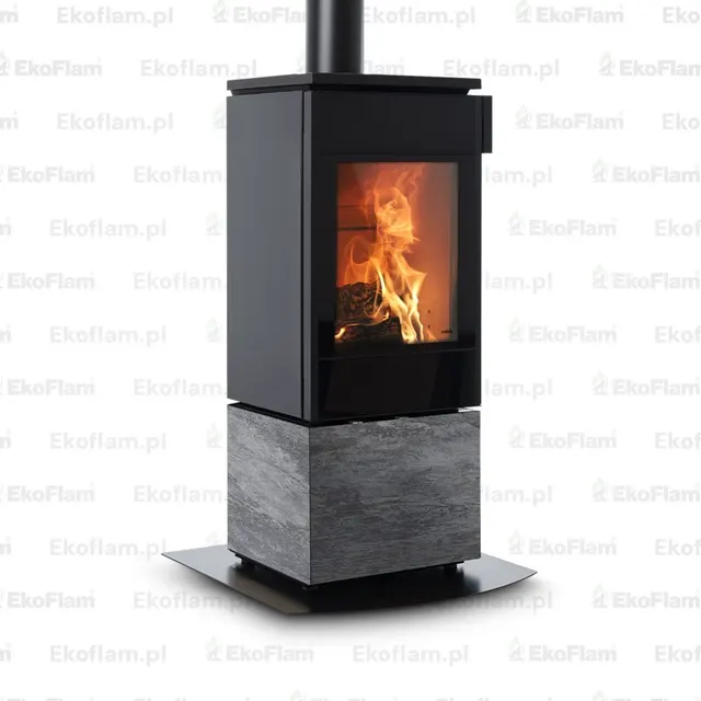 Wood-burning stove Nobis 8/10 Flat 500 gres dark