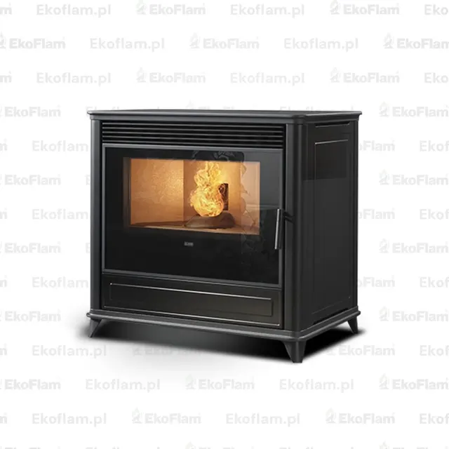 Pellet stove Klover Lady  Air Maiolica black