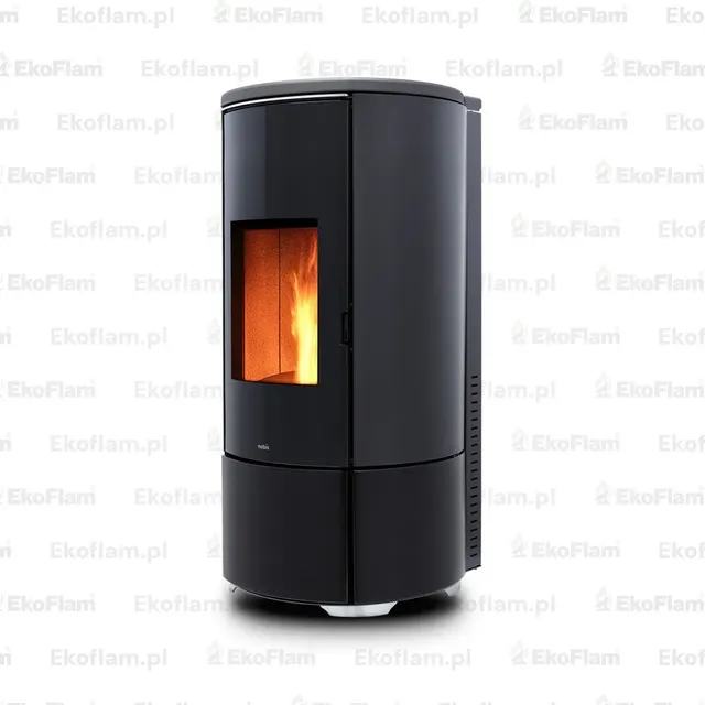 Pellet stove Nobis H10/12 Shape Maiolica black