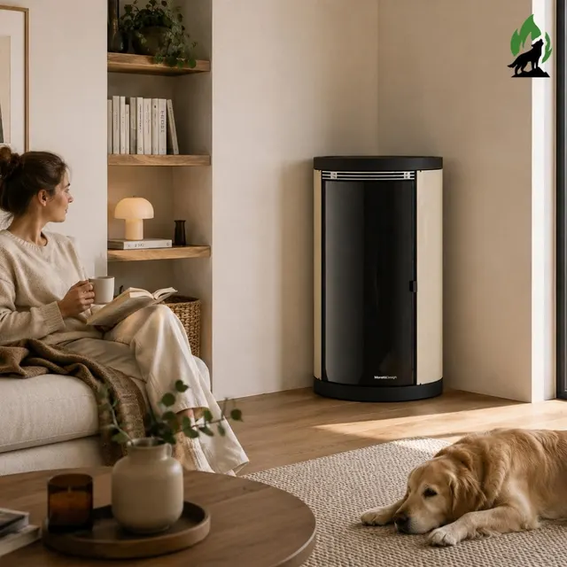 Pellet stove Moretti Design Exclusive Aqua Glass 26 glass beige