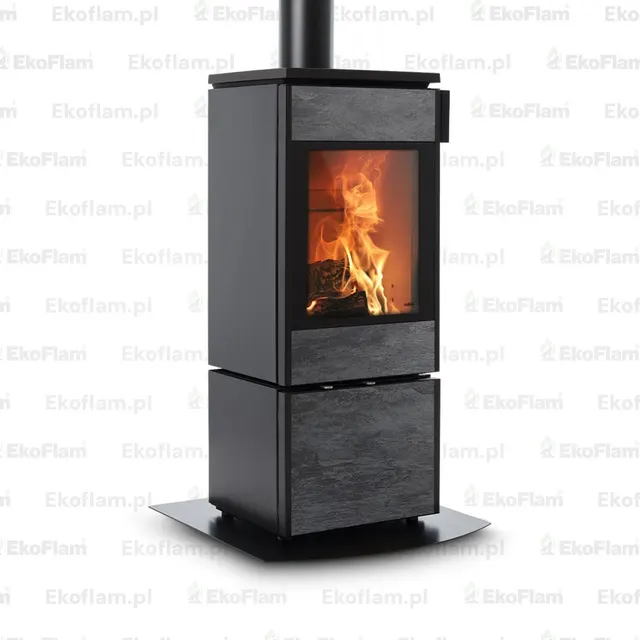 Wood-burning stove Nobis 8/10 Flat 700 gres dark