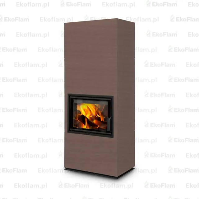 Kominek na drewno Romotop Solid F Top ceramika  60400 orzech wloski