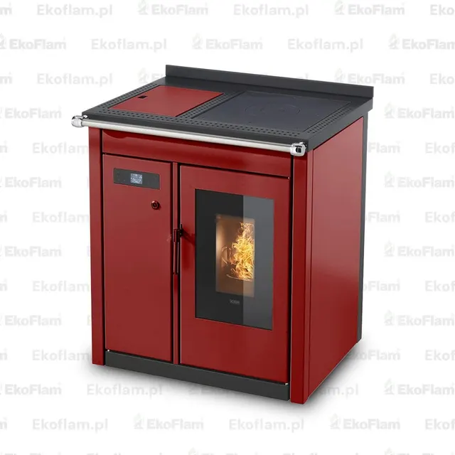 Pellet cooker Klover Smart 80 BT steel bordo