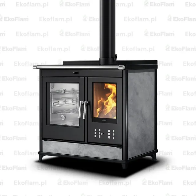 Wood-burning cooker Klover Star 90 Classic gres grey
