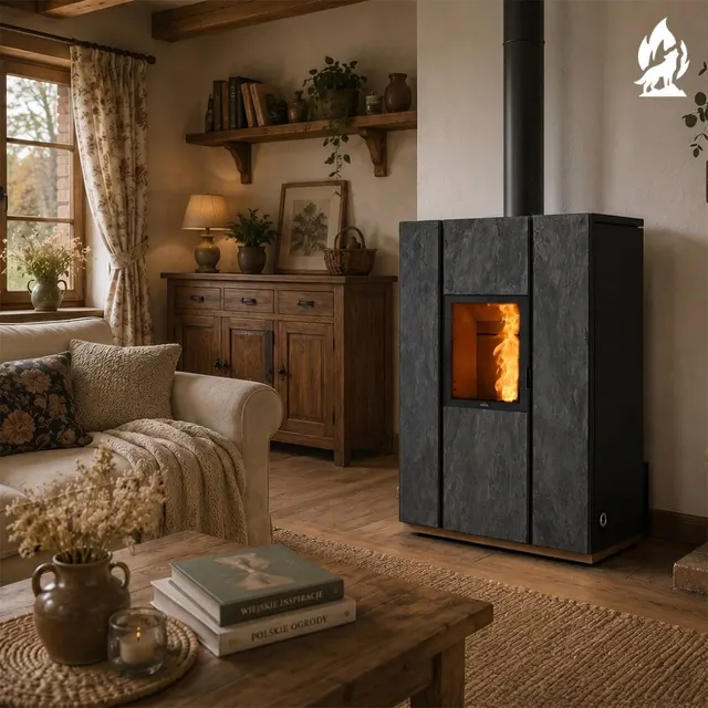 Hybrid stove Nobis Unica 10 V gres dark