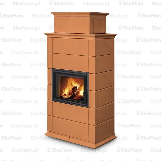 Wood-burning stove Romotop Baracca 10 H Maiolica 63600