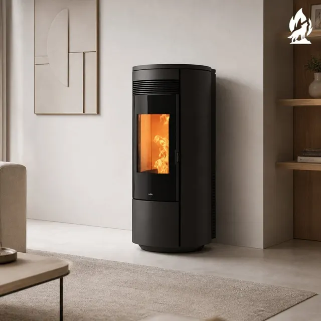 Pellet stove Nobis H14/17 Shape Round steel black