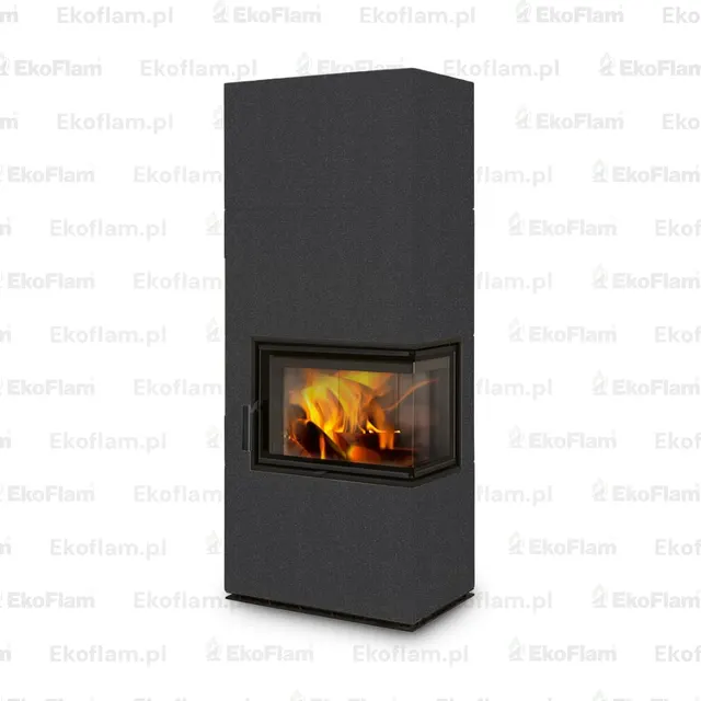 Kominek na drewno Romotop Solid R ceramika  40100 nero