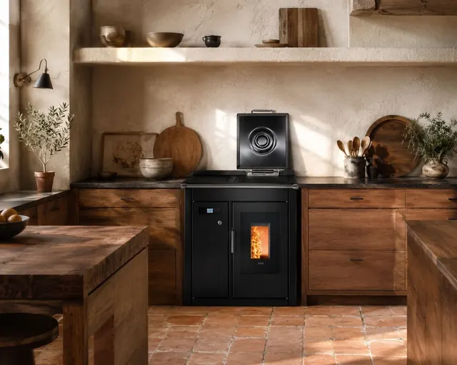 Pellet cooker Klover Smart 80 BT steel black