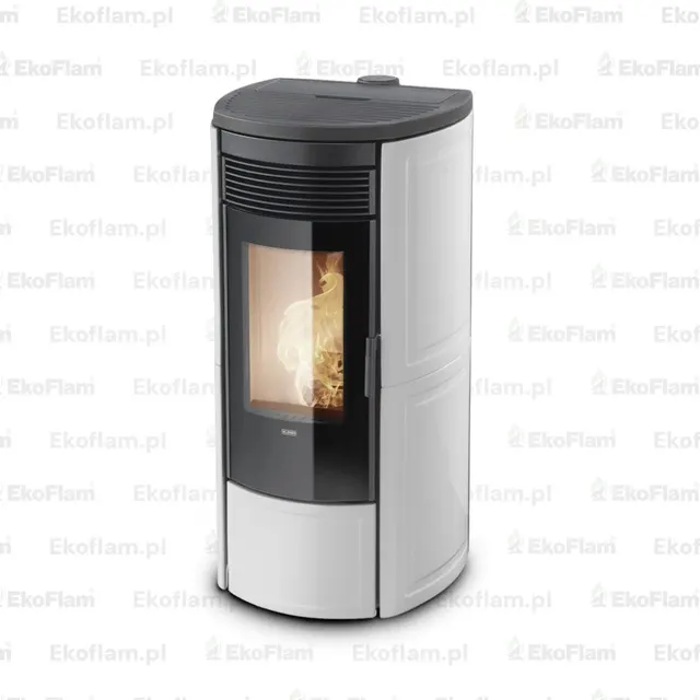 Pellet stove Klover Omega 120 Plus Multi-Air Maiolica avorio