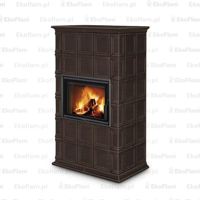 Kominek na drewno Romotop Baracca 11 ceramika  60400 orzech wloski