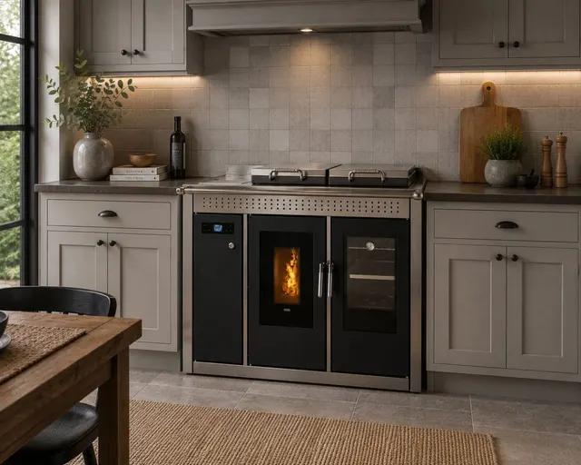 Kuchnia na pellet Klover Smart 120 Inox