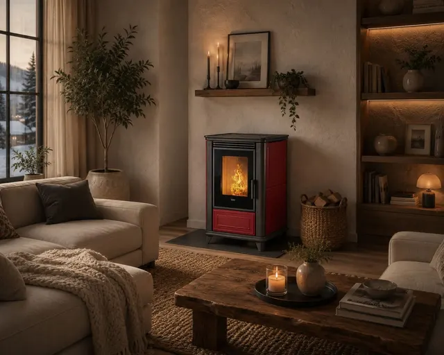 Pellet stove Klover Miss Air Maiolica bordo