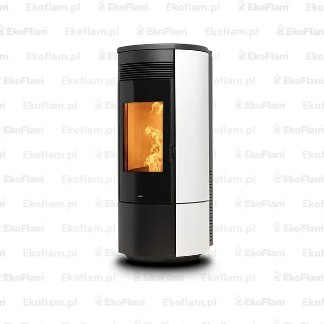 Pellet stove Nobis A11/13 Round V steel white
