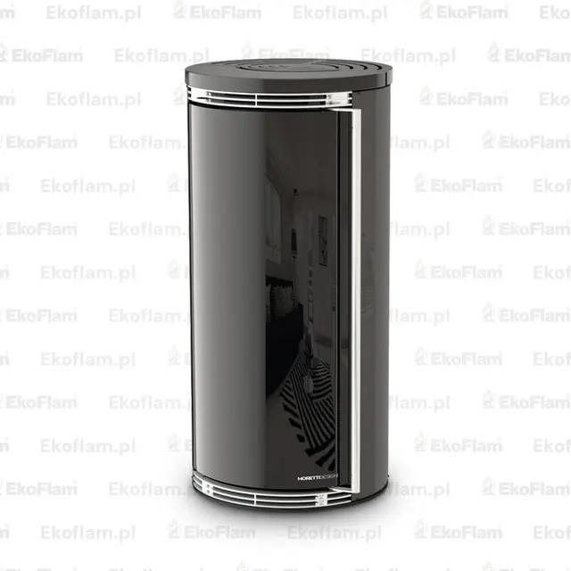 Wood-burning stove Moretti Design Ergonomic Wood glass grey