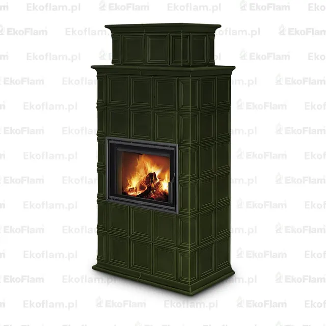 Wood-burning stove Romotop Baracca 11 H Maiolica 19301