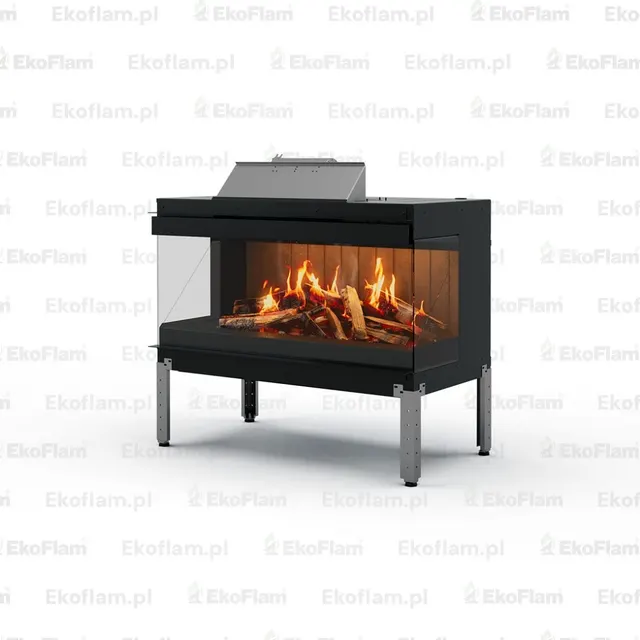Holographic fireplace Nobis Janus 90 View