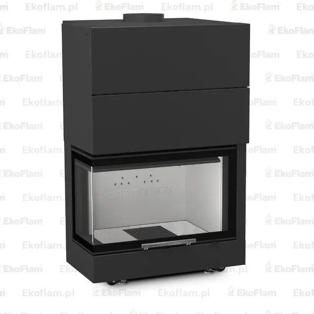 Wood-burning insert Moretti Design Latodesign 60 left