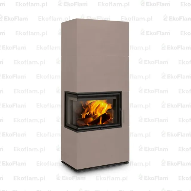 Kominek na drewno Romotop Solid L Top ceramika 60200 sand