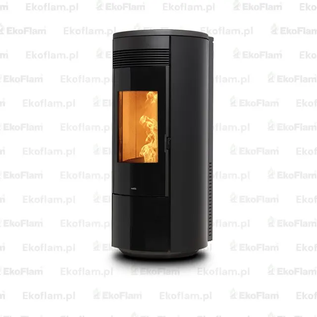 Pellet stove Nobis A11/13 Round Top/C V steel black