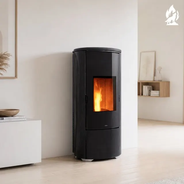 Pellet stove Nobis H10/12 Shape glass wenge