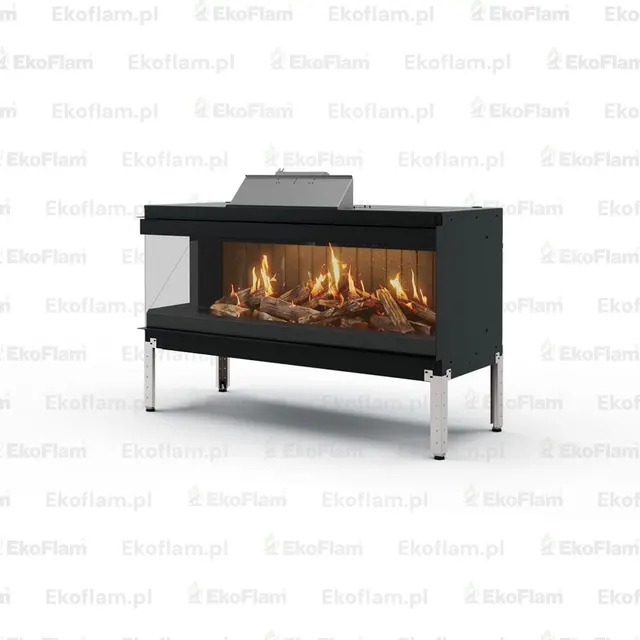 Holographic fireplace Nobis Janus 125 Edge right