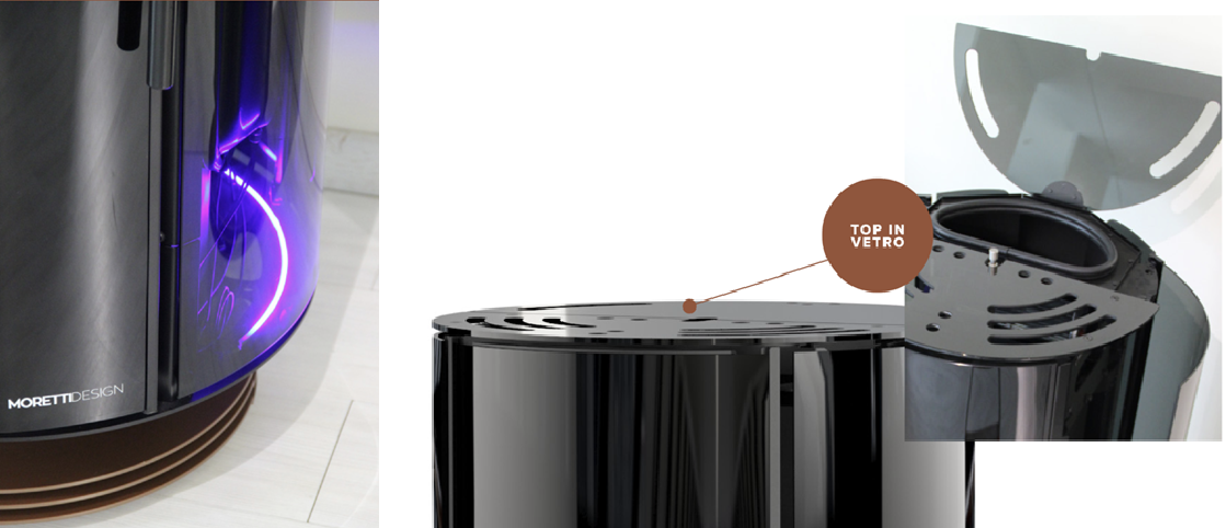 Kominek na pellet Moretti Design Dolby Air 