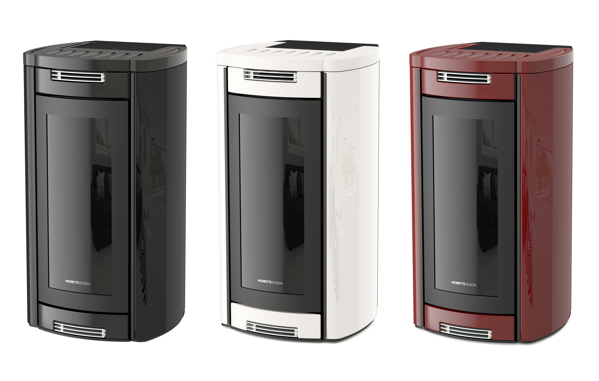 Kominek wodny na pellet Moretti Design Aladino