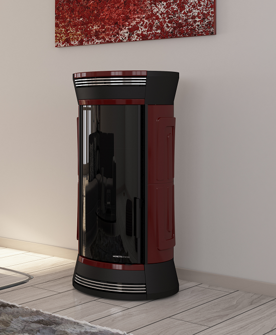 Kominek na pellet Moretti Design CLESSIDRA All Style