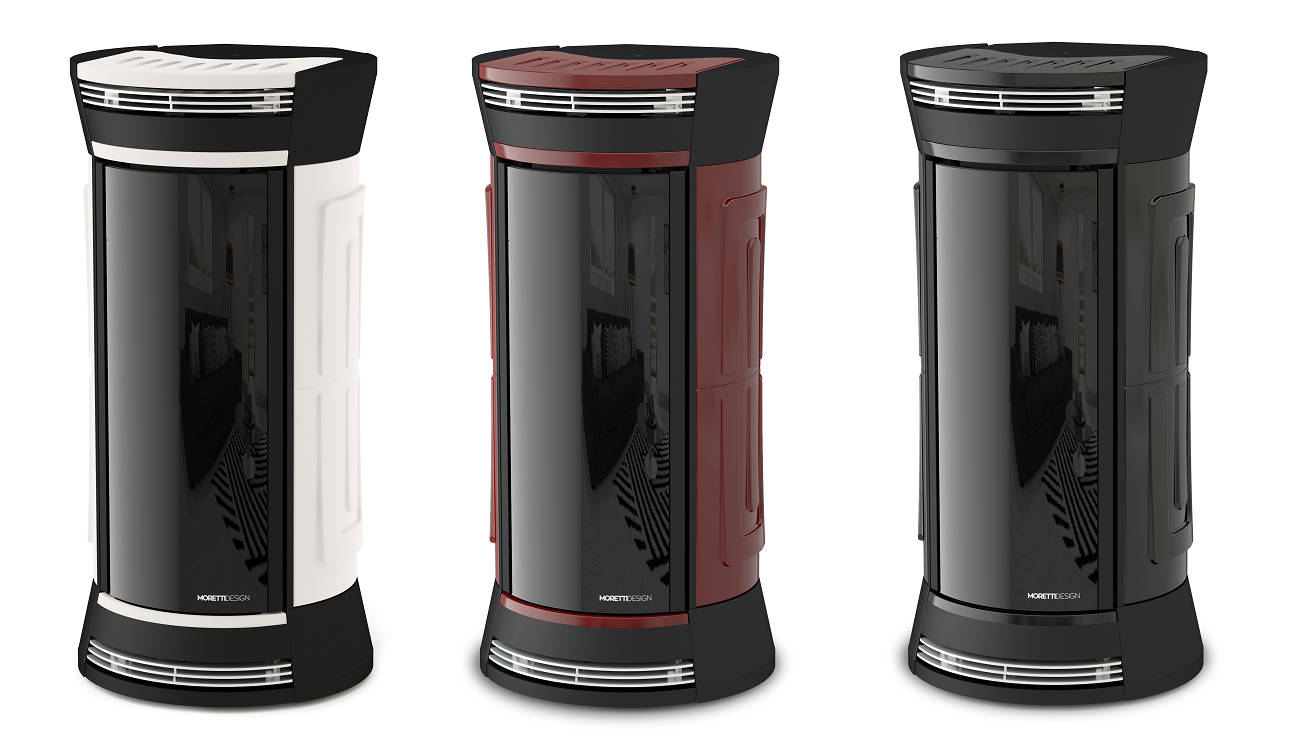 Kominek na pellet Moretti Design CLESSIDRA All Style