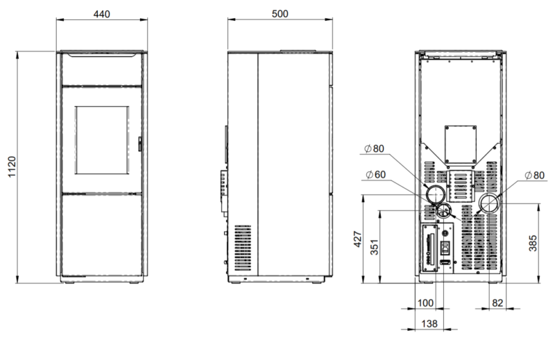 Piecyk na pellet Nobis A8 C1 Quadra