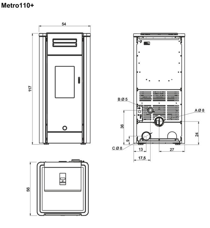 piecyk na pellet Metro 110+